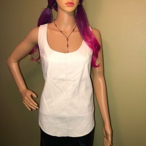 Revolve Rookie Faux Leather Perforated Top Sz S